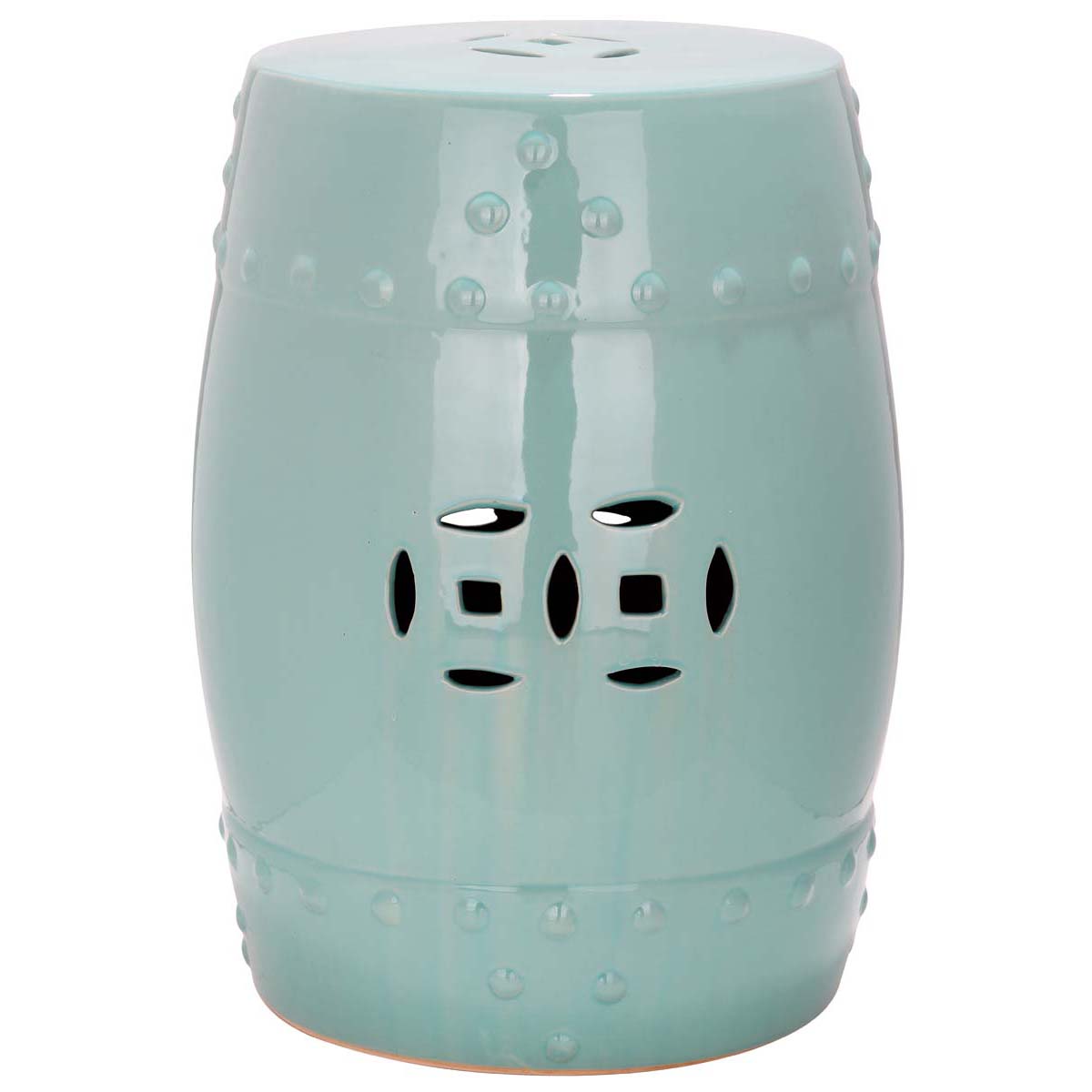 ACS4516C Light Aqua Modern Ming Garden Stool | Safavieh - ACS4516:圖片 1
