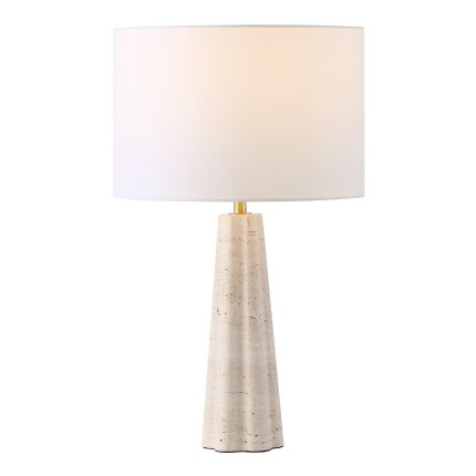 Naveen Travertine Table Lamp | Safavieh Couture - CTL1082